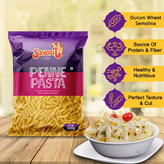 Savorit Durum Wheat Pasta 500g (Penne) - product media